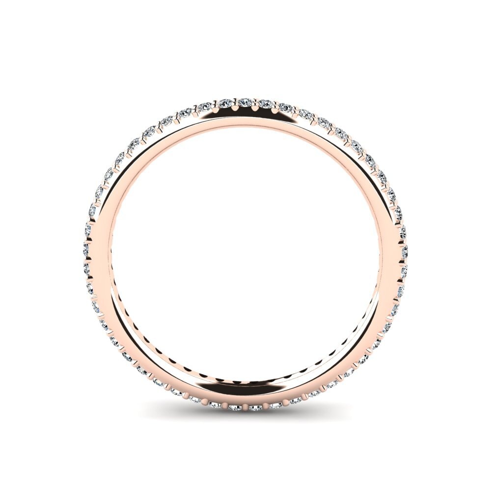 14K Rood Goud Zirkoon Stapelbare ring Soya - C