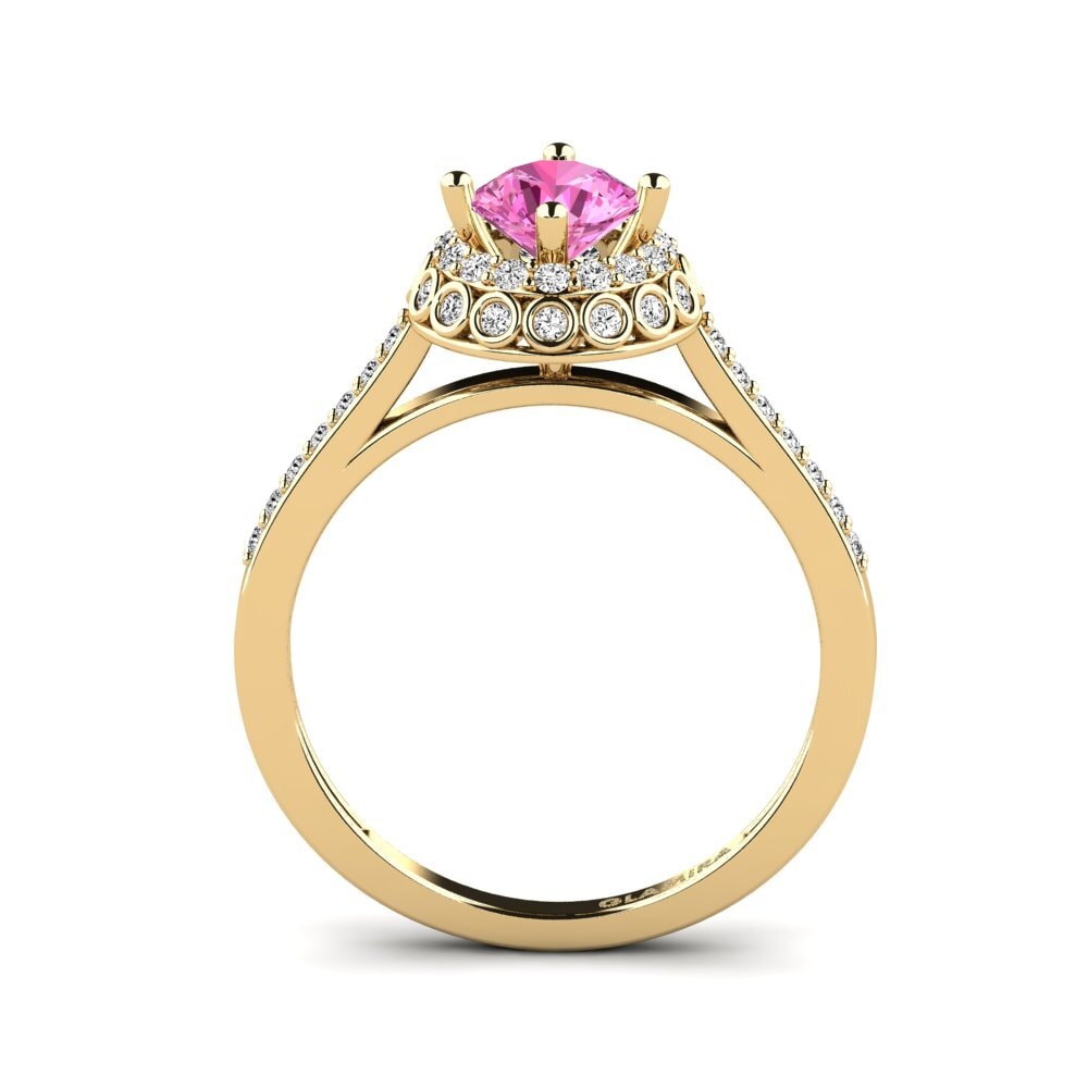 Topacio Rosa Anillo de compromiso Syfig - A