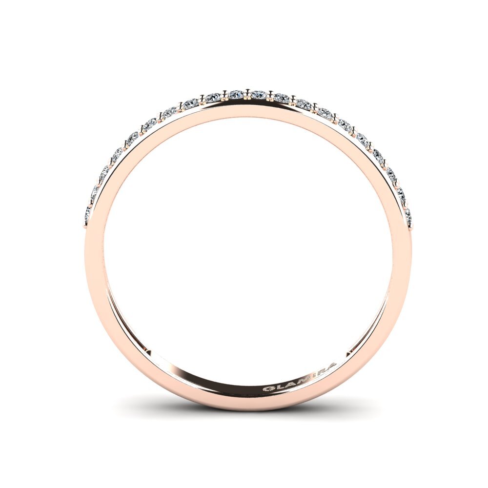 14K Rood Goud Zirkoon Ringen Syfig - B