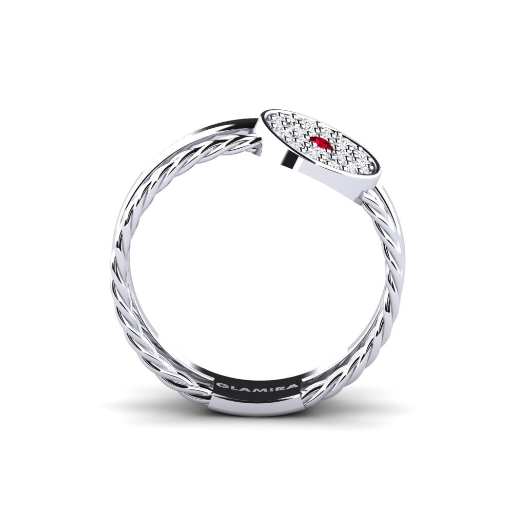 Red Zirconia Ring Convolution