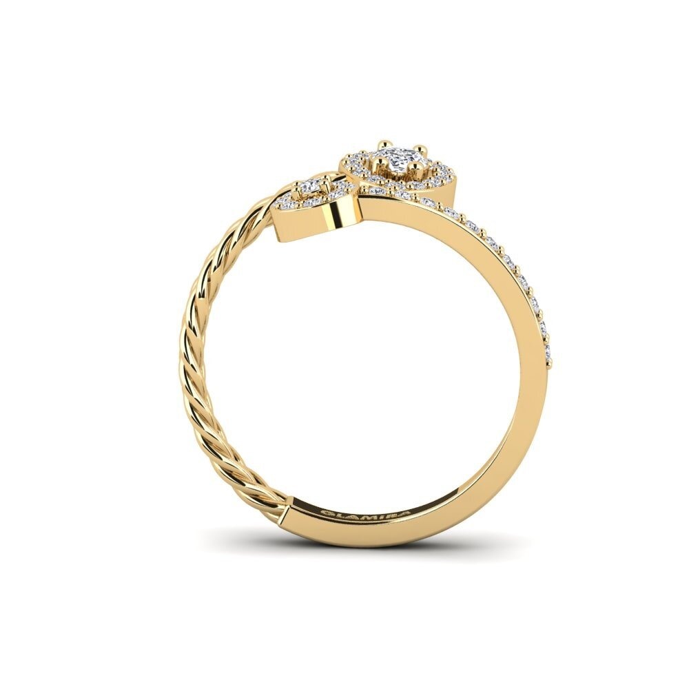 Tropfen Diamant Ring Duille