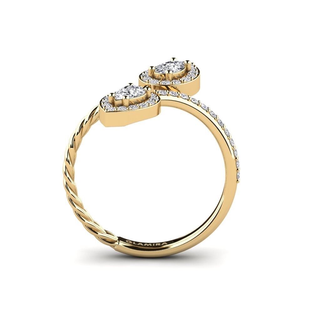 Tropfen Diamant Ring Honning