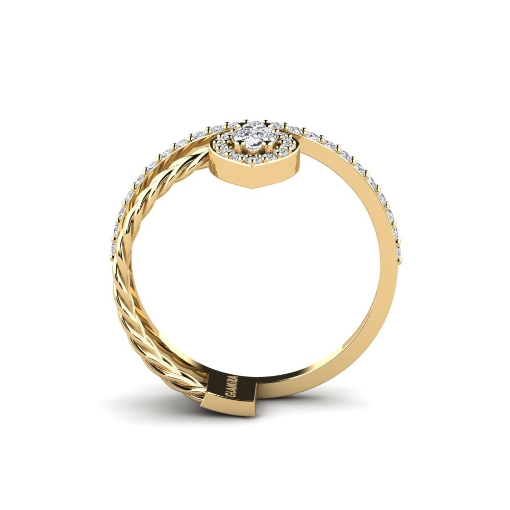 Tropfen Diamant Ring Huning
