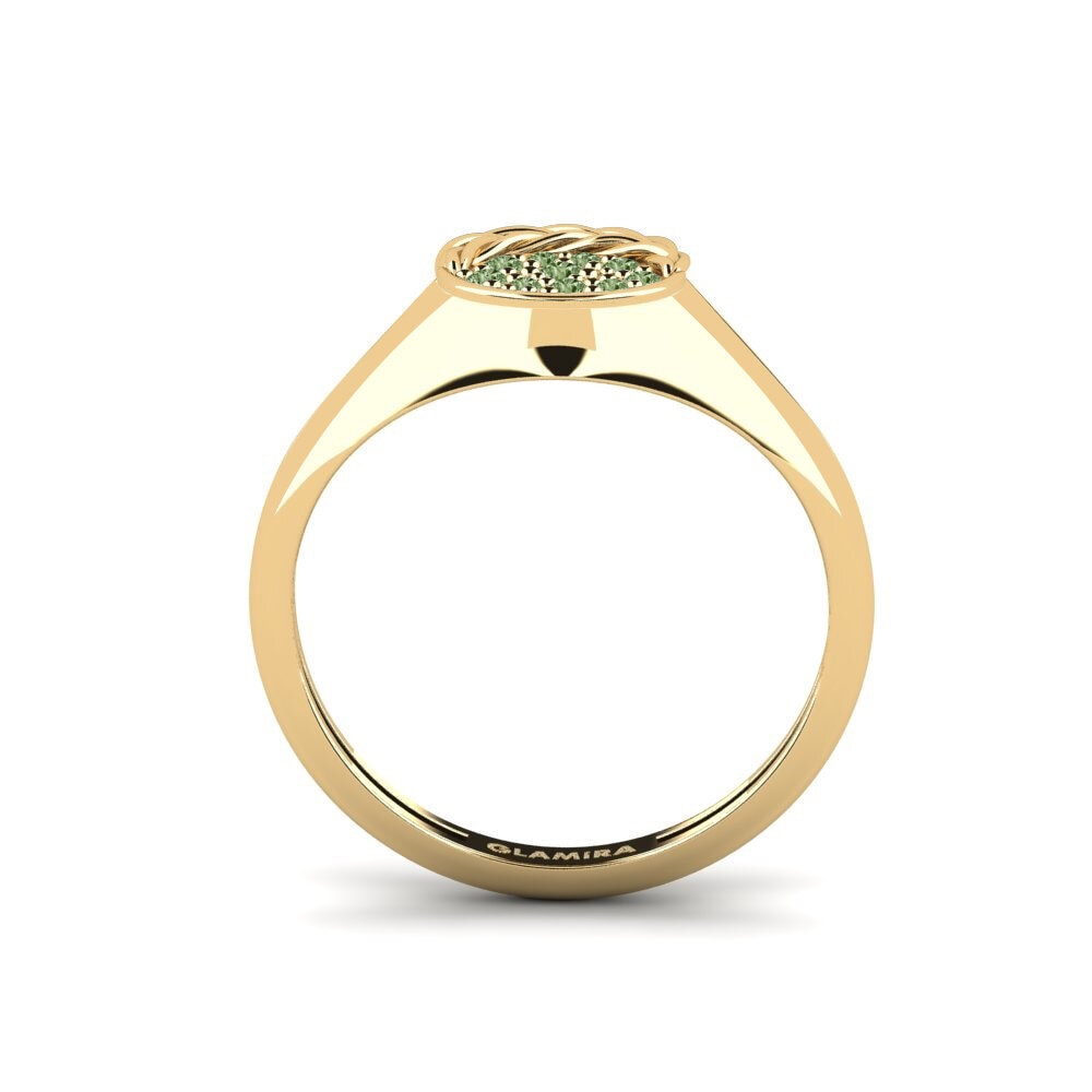 Grüner Diamant Ring Crimpell