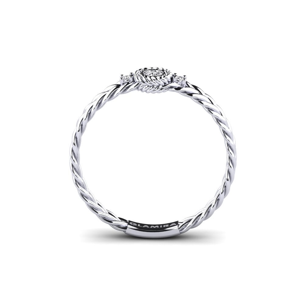 Diamante Produzido em Laboratório Anel Gitano