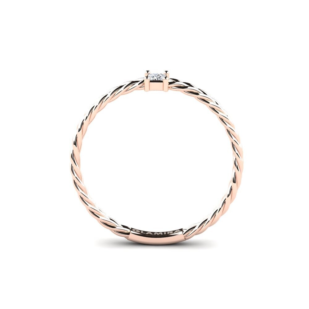 14K Rood Goud Zirkoon Ringen Lytop