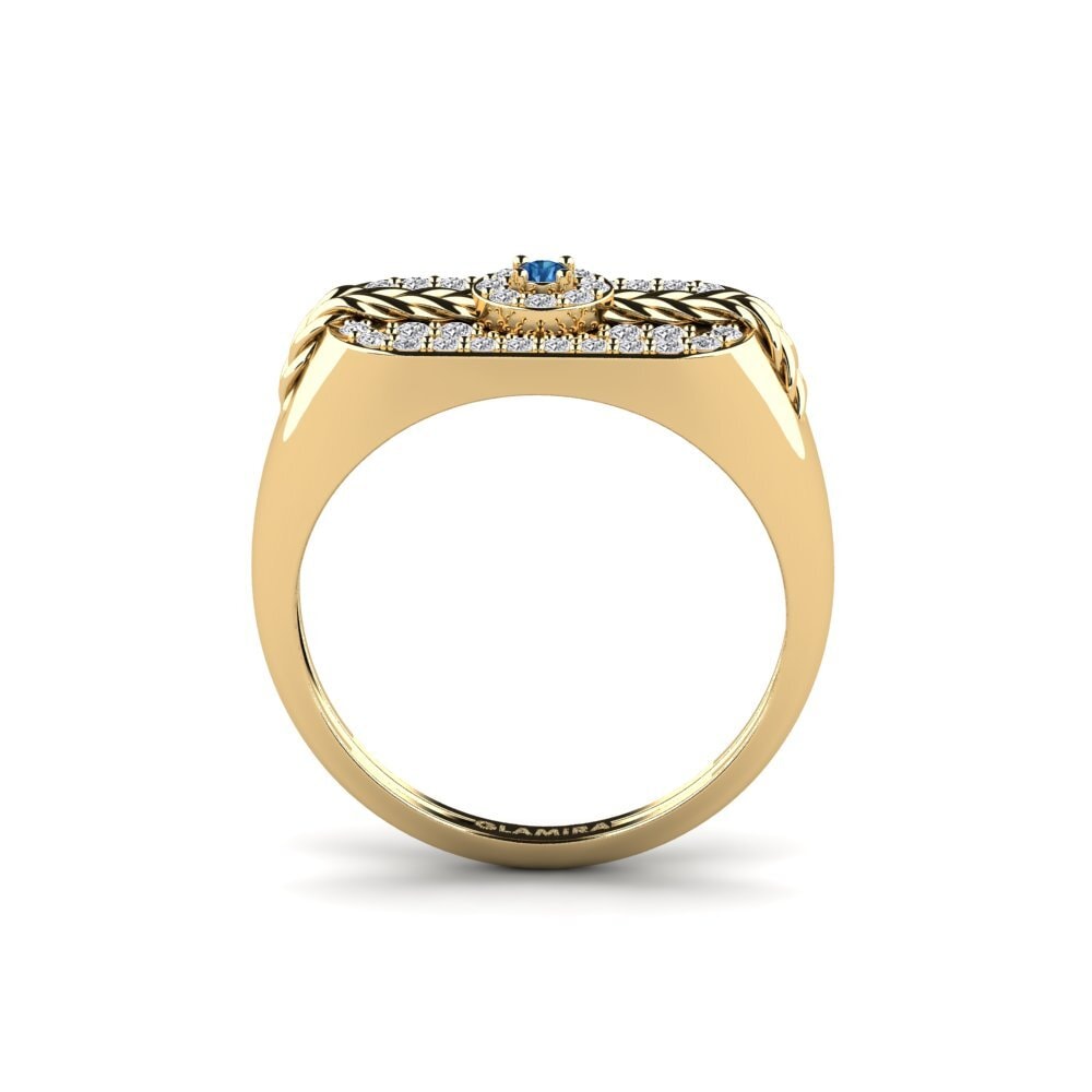Zircônia azul escuro Anel Ntoos