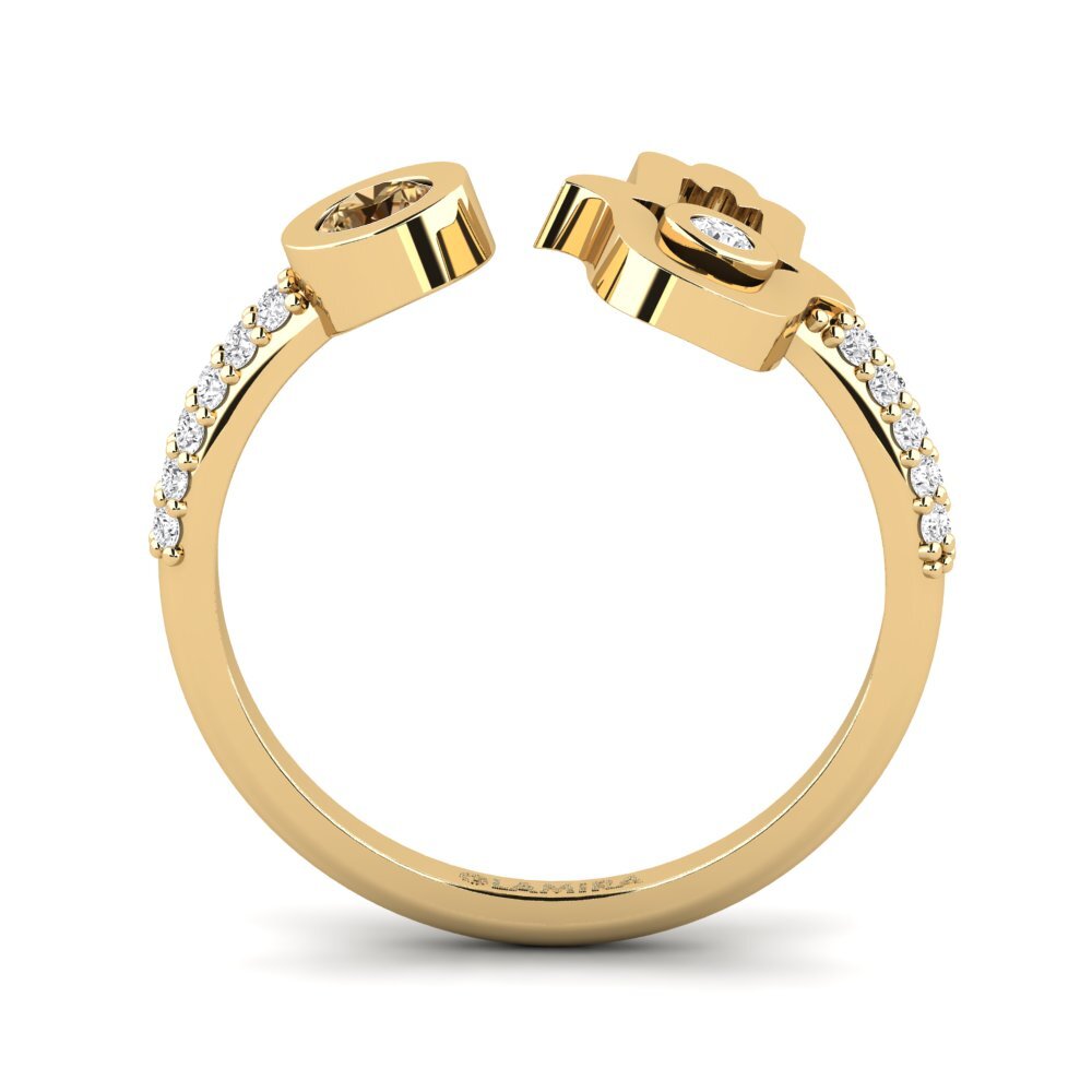 Diamante café Anillo Unistus