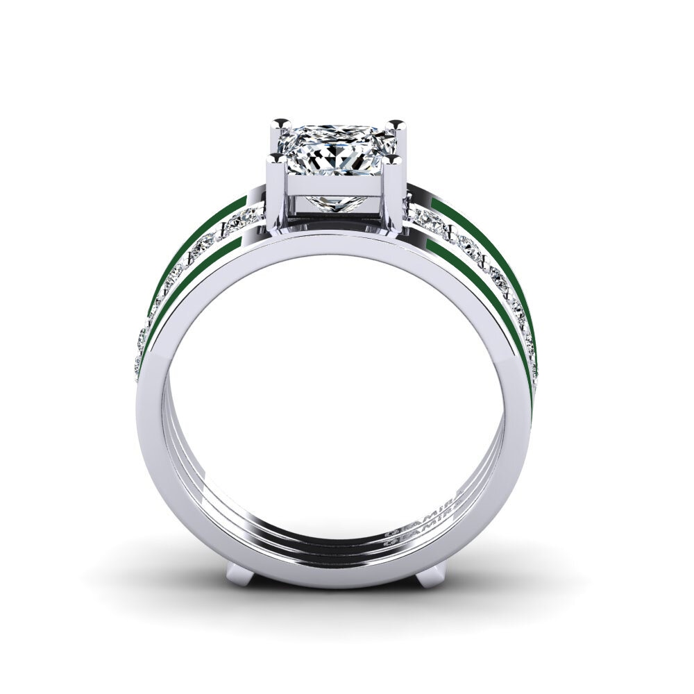 14ct White Gold Ring Andode SET