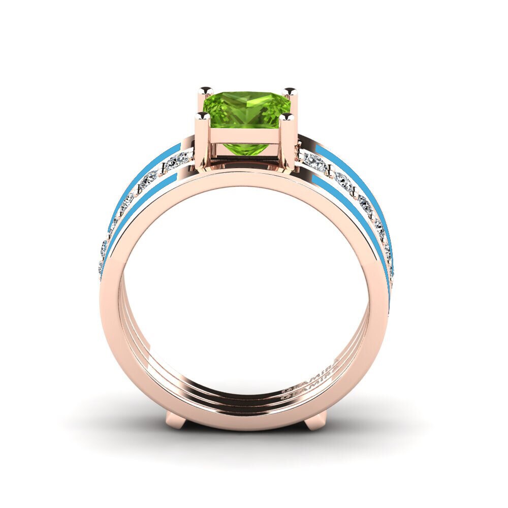 Peridot Ring Andode SET