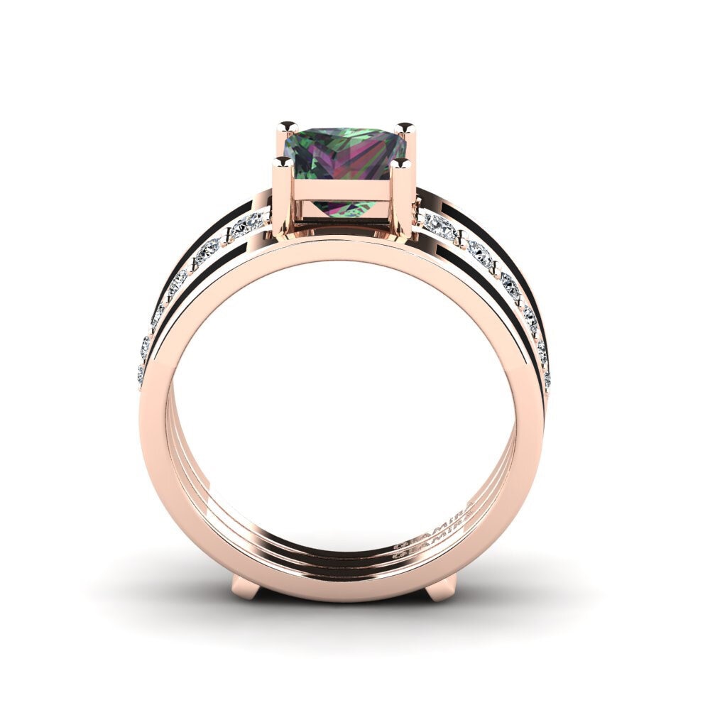 Mystic Topaz Ring Andode SET