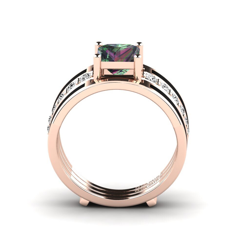 Topacio Místico Anillo Andode SET