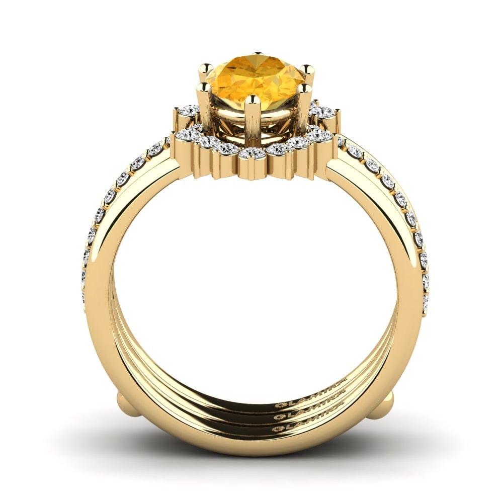 Citrine Ring Begdez SET