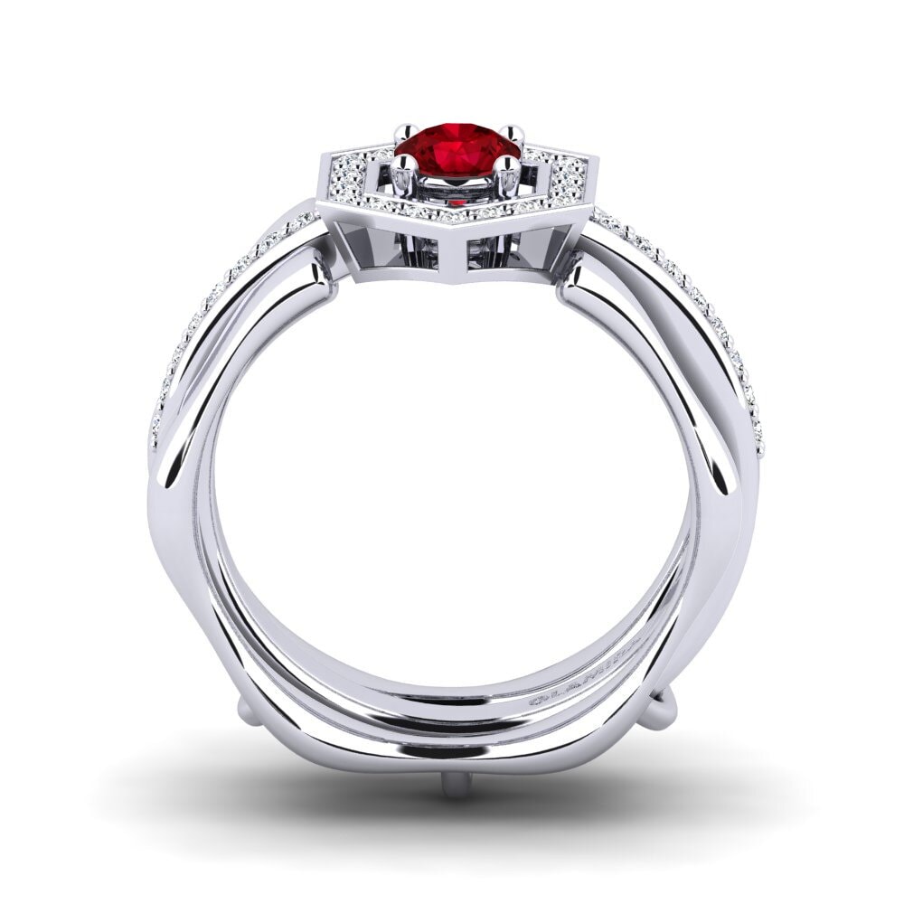 Circonita Roja Anillo Bemen SET