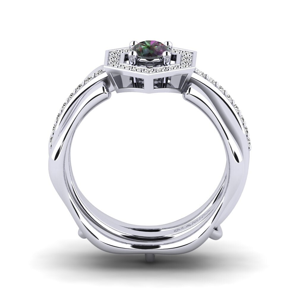 Topacio Místico Anillo Bemen SET