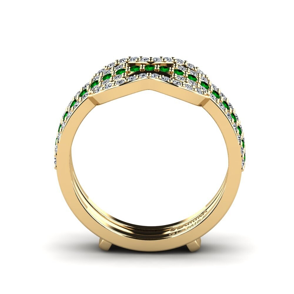 Zircônia Verde Anel Ciakonda SET