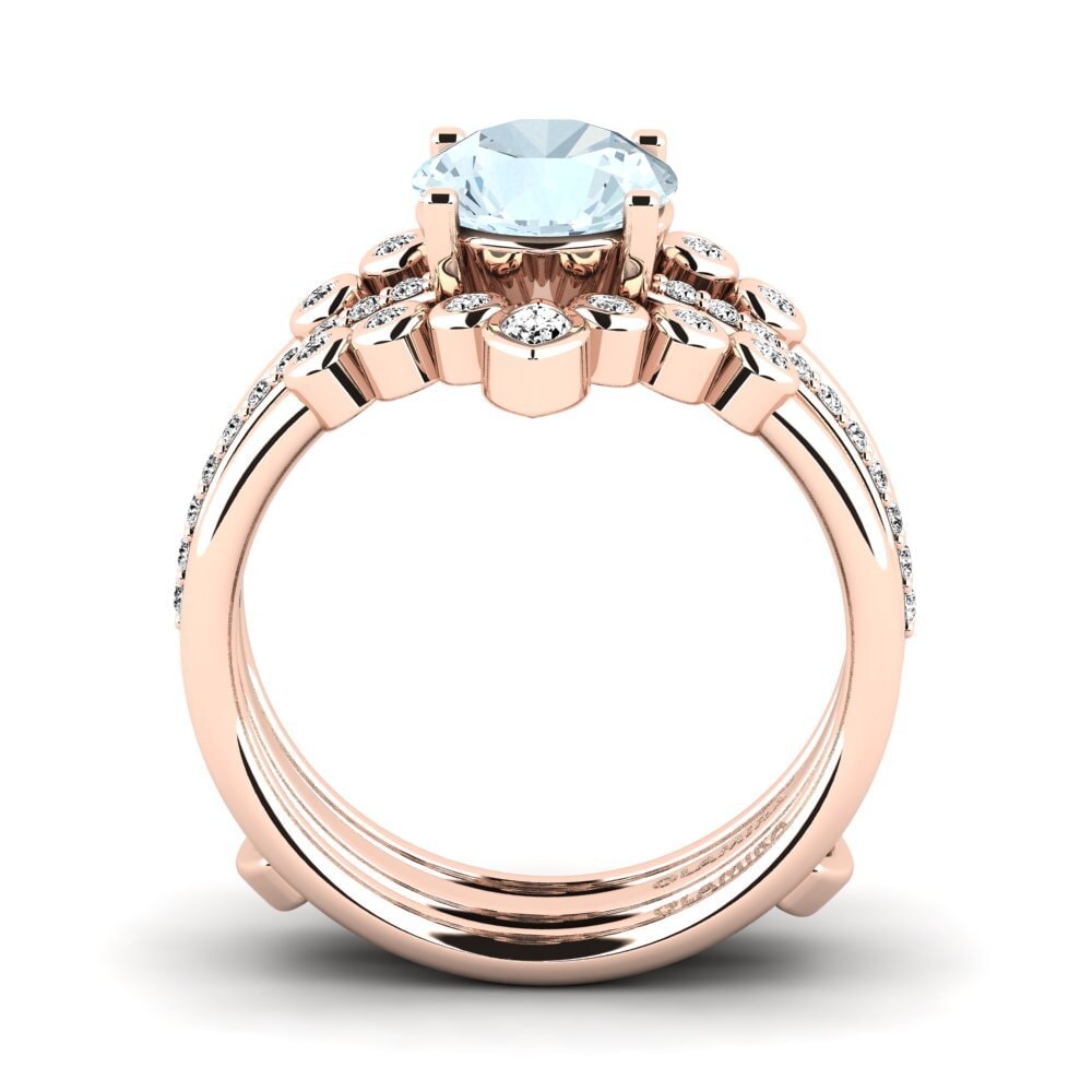 Aquamarine Ring Cyanci SET