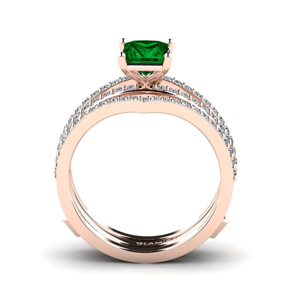 Zircônia Verde Anel Donreb SET