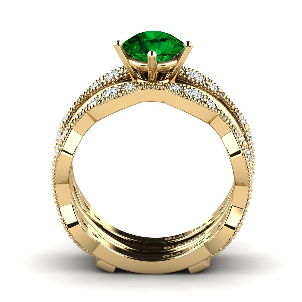 Zircônia Verde Anel Earit SET