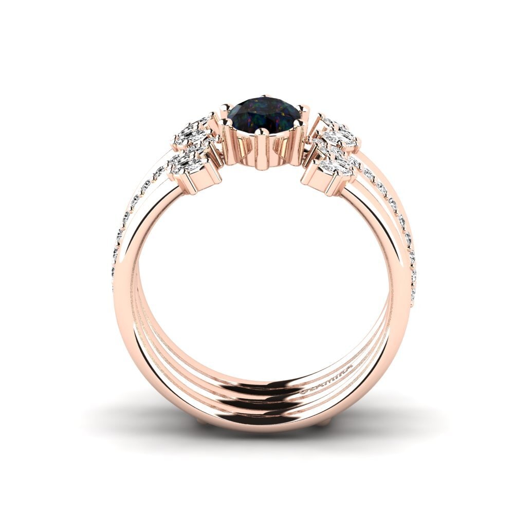 Black Opal Ring Ebriar SET