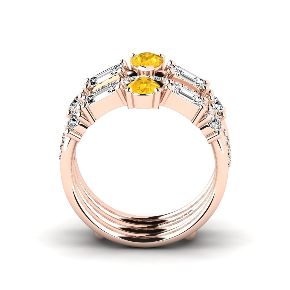 Citrine Ring Ethicas SET