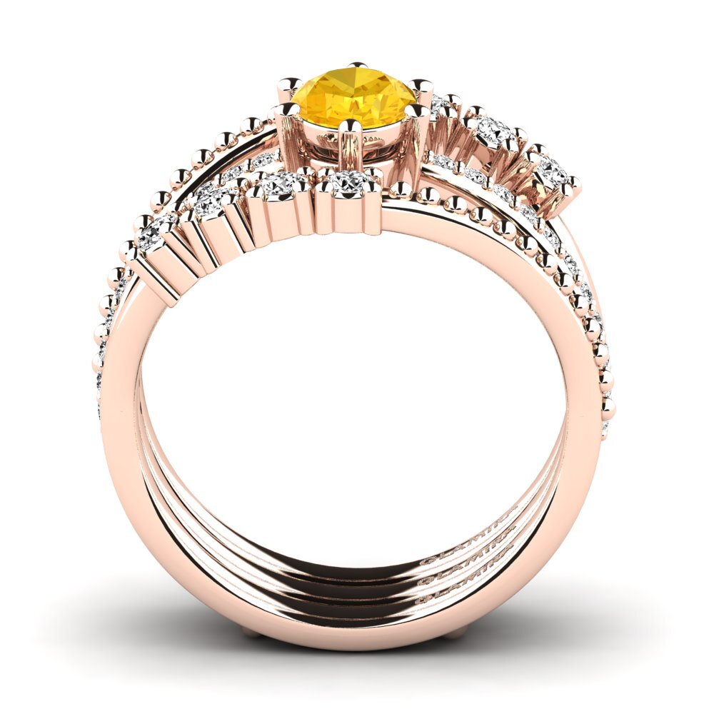 Citrine Ring Knonpo SET