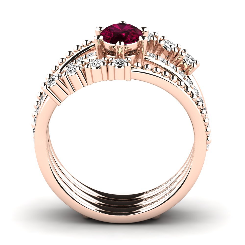 Rhodolite Garnet Ring Knonpo SET