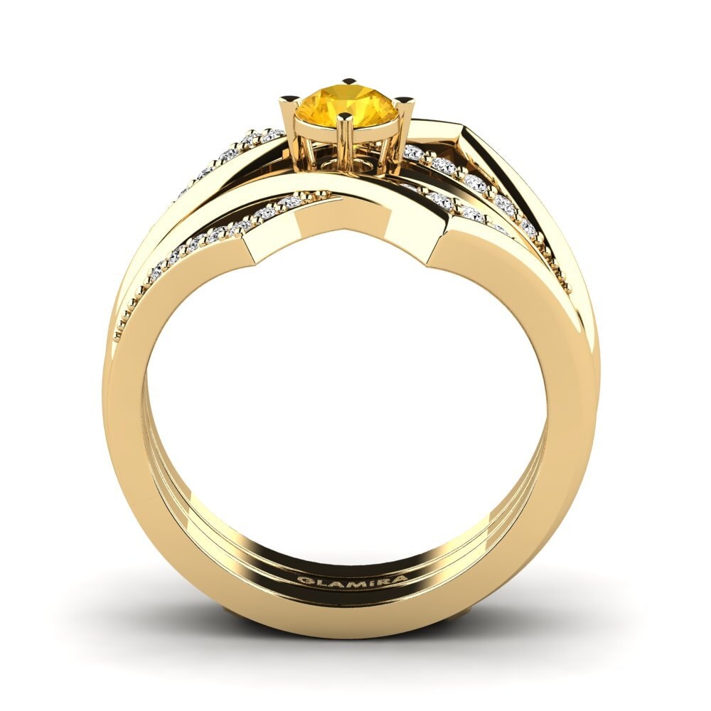 Citrine Ring Kosew SET