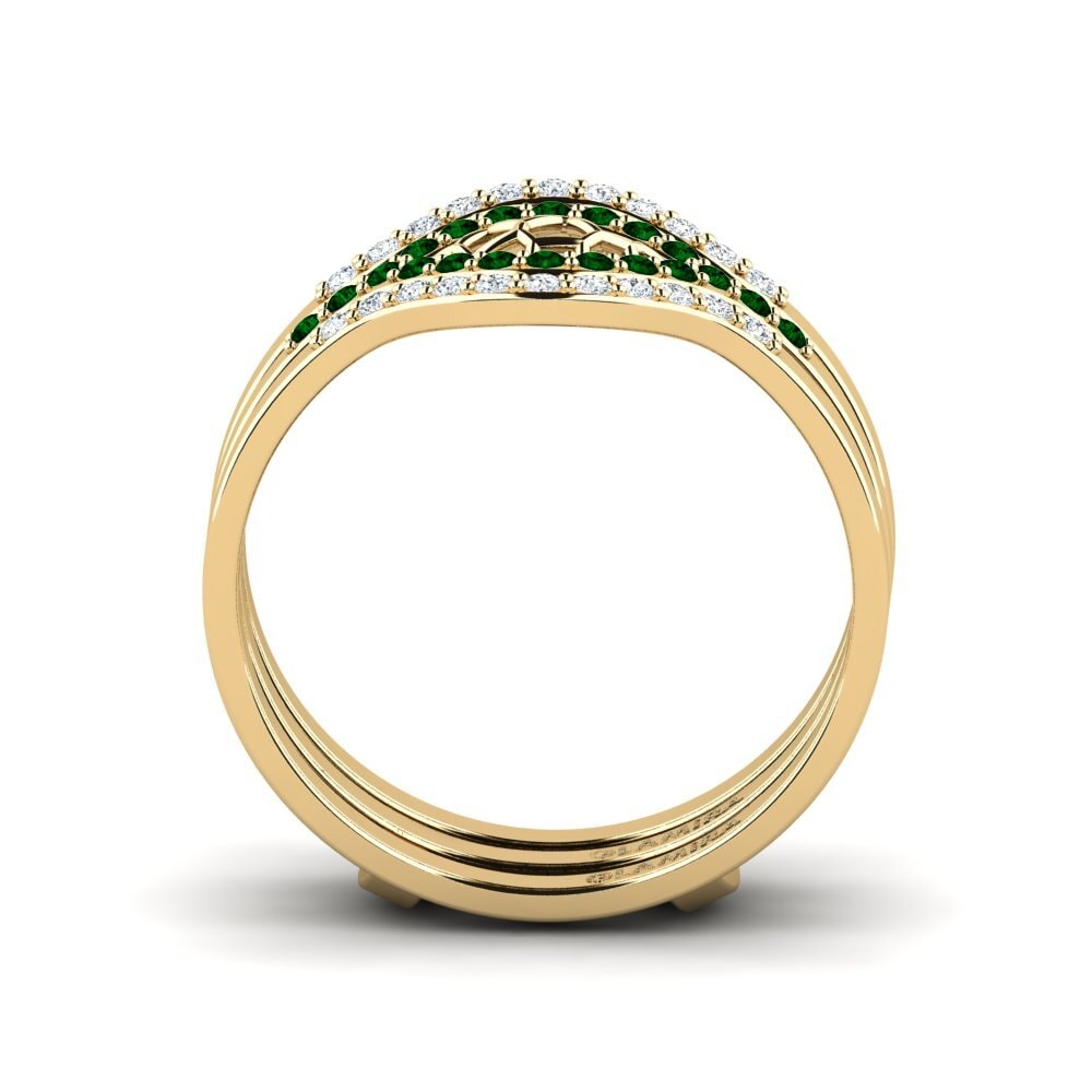 Zircônia Verde Anel Adder SET