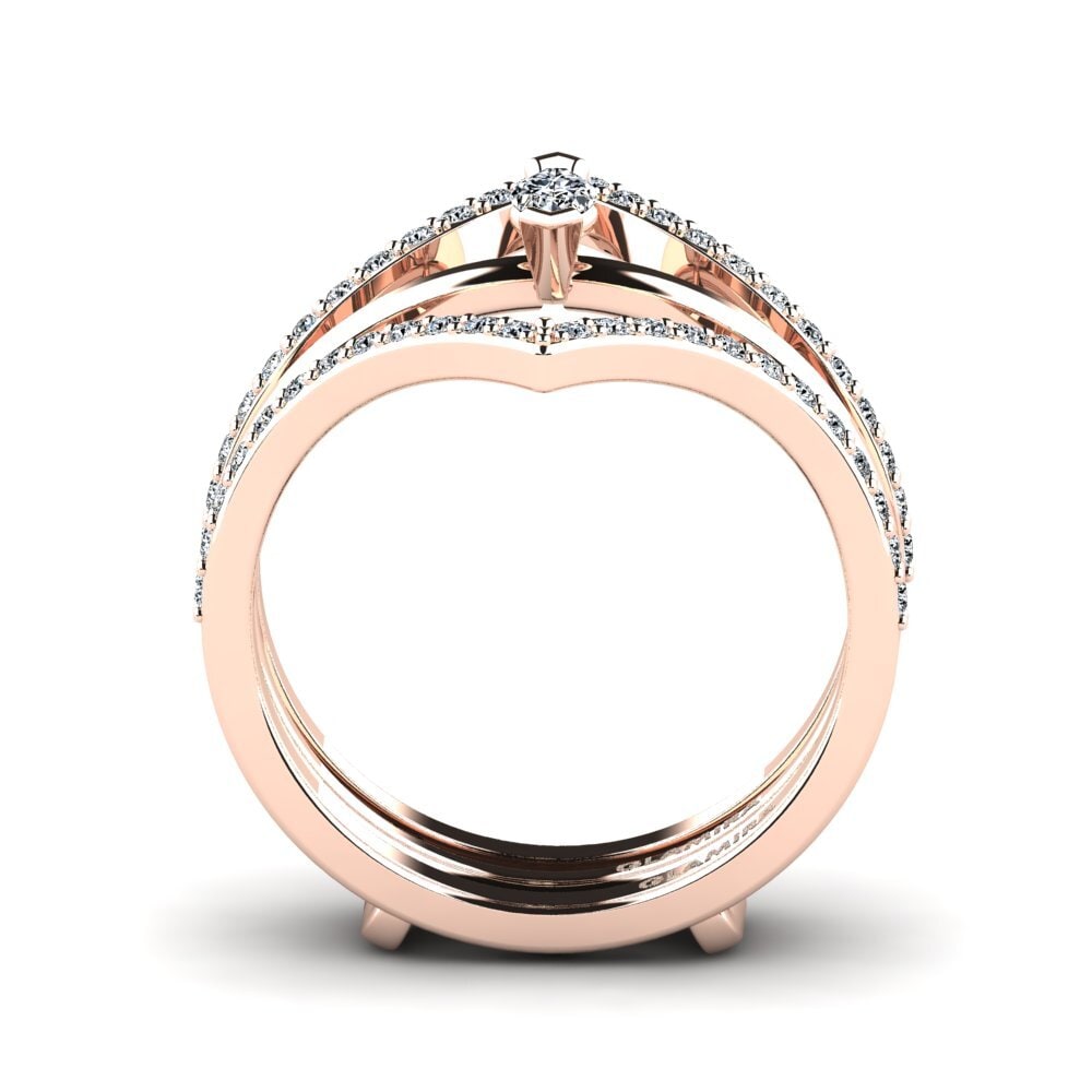 14ct Rose Gold Ring Btob SET