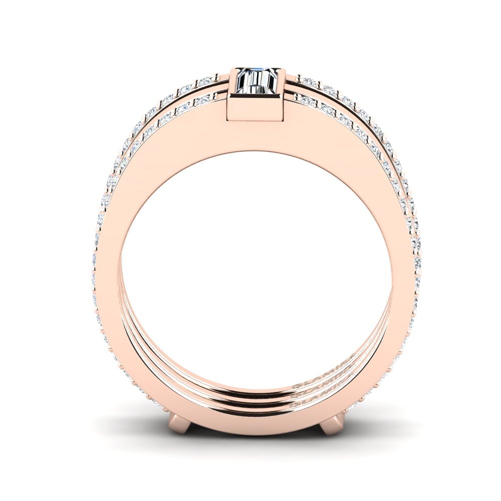 14ct Rose Gold Ring Dumarnos SET