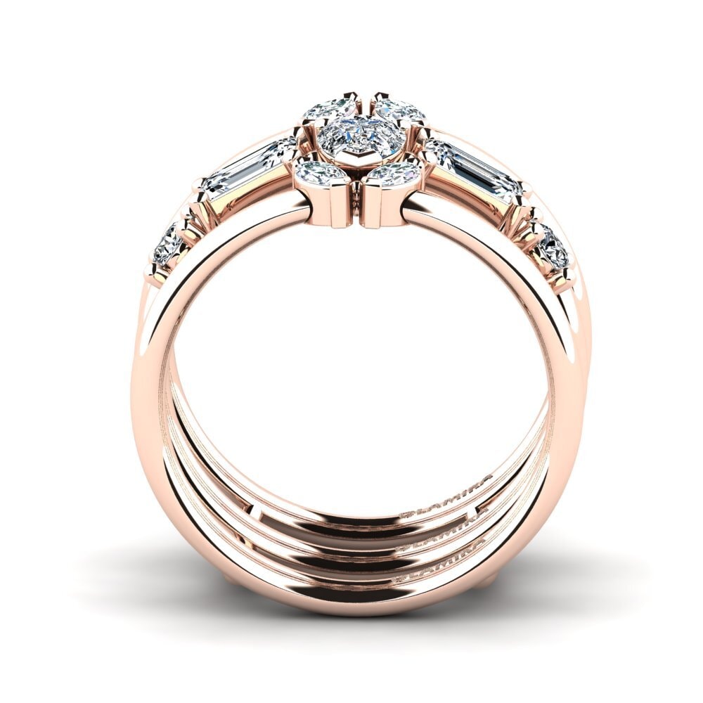 14ct Rose Gold Ring Dyeli SET