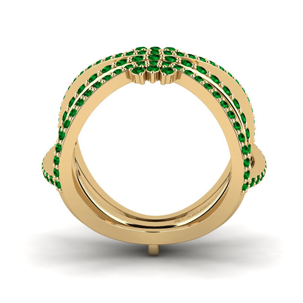 Zircônia Verde Anel Elomand SET