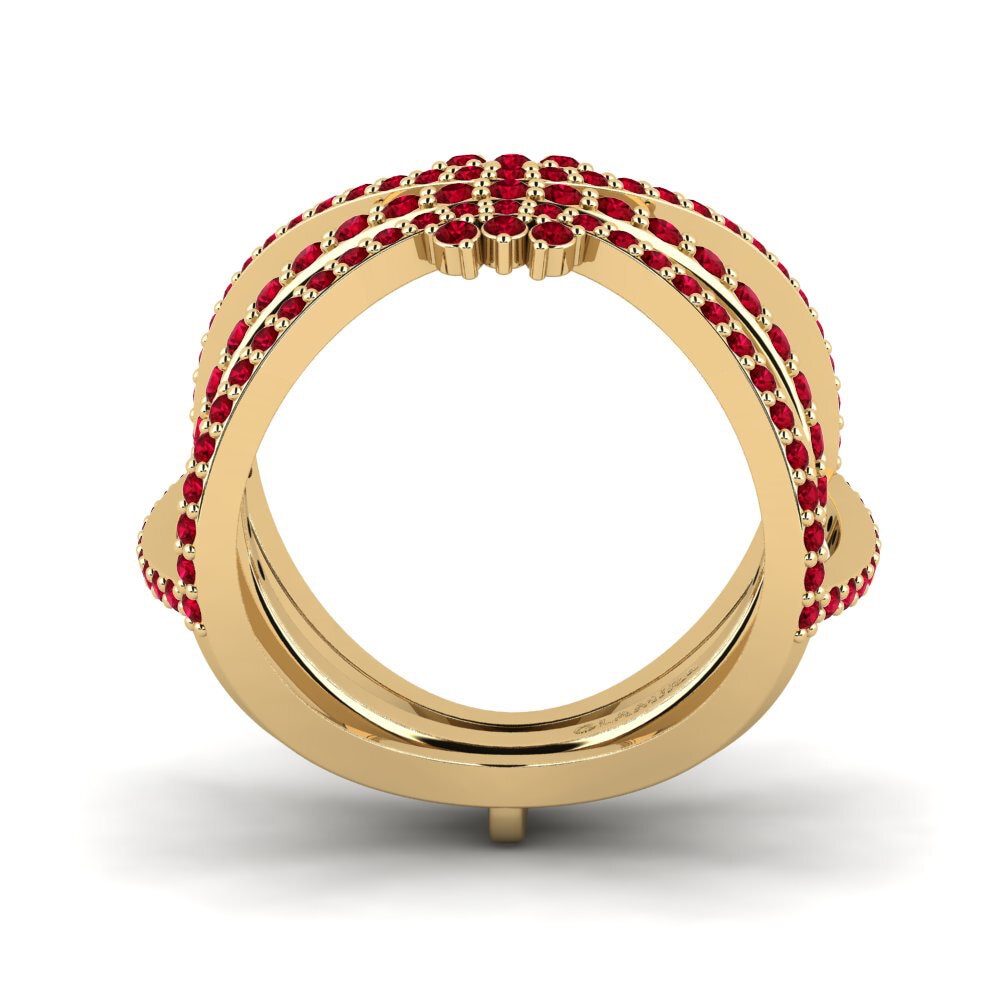 Circonita Roja Anillo Elomand SET