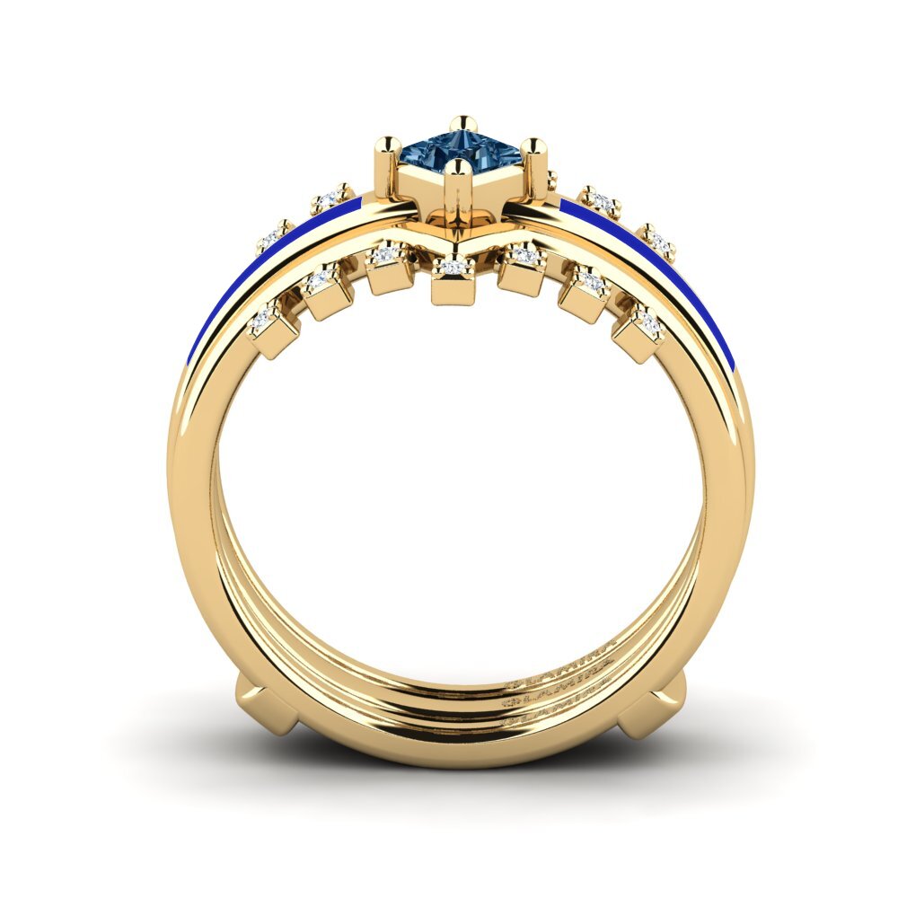 Blauer Diamant Ring Eormenga SET