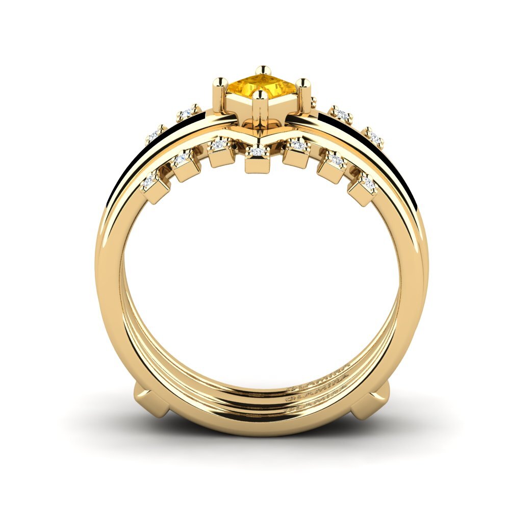 Citrine Ring Eormenga SET