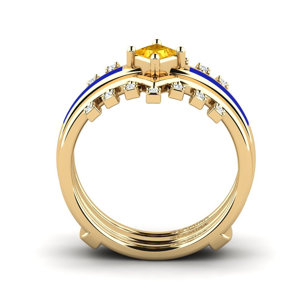 Citrine Ring Eormenga SET