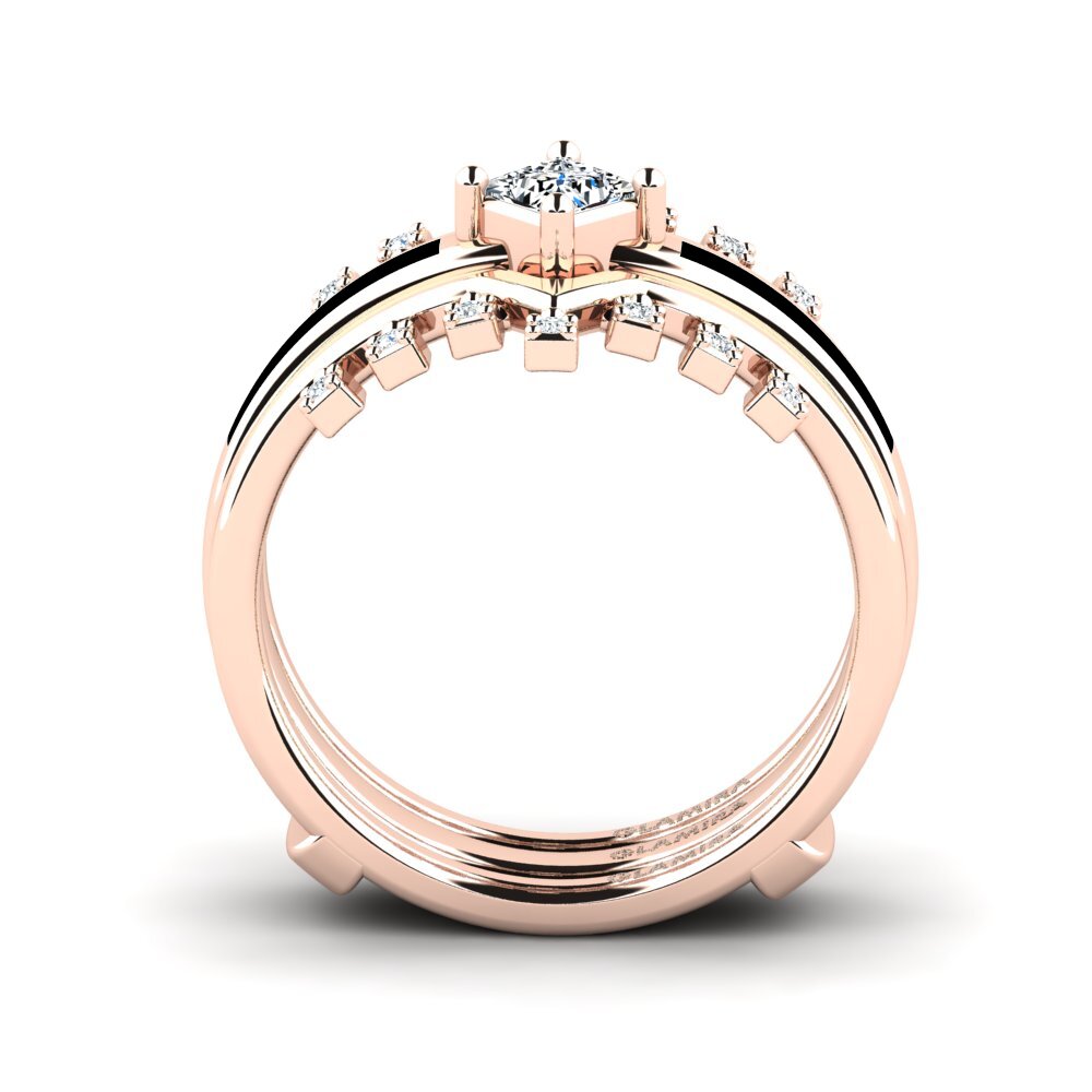 14ct Rose Gold Ring Eormenga SET