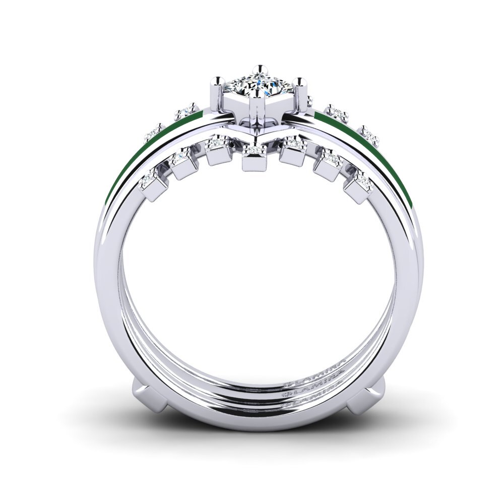14ct White Gold Ring Eormenga SET