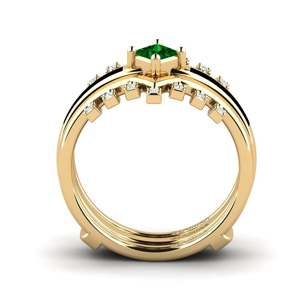 Zircônia Verde Anel Eormenga SET
