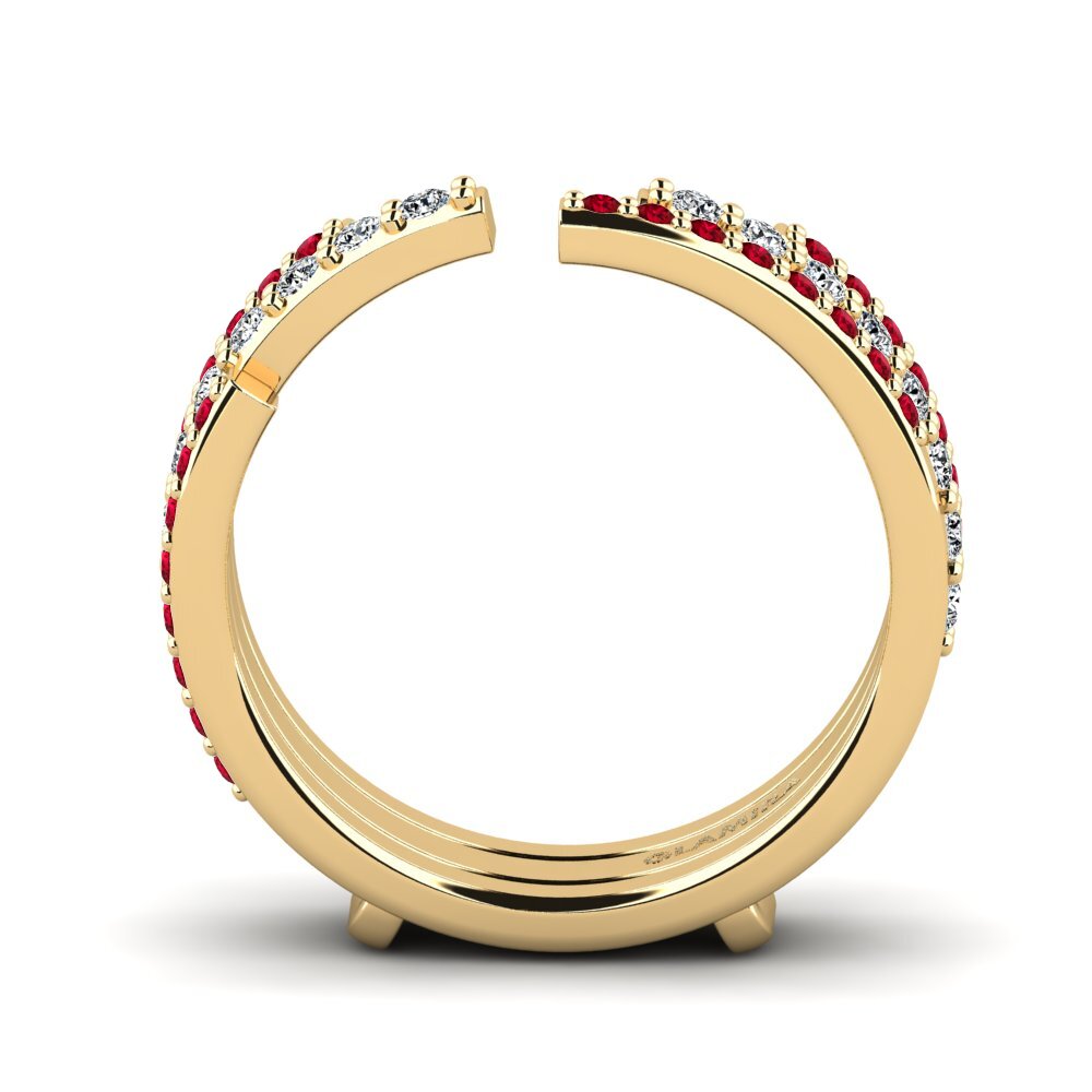 Circonita Roja Anillo Hashtro SET