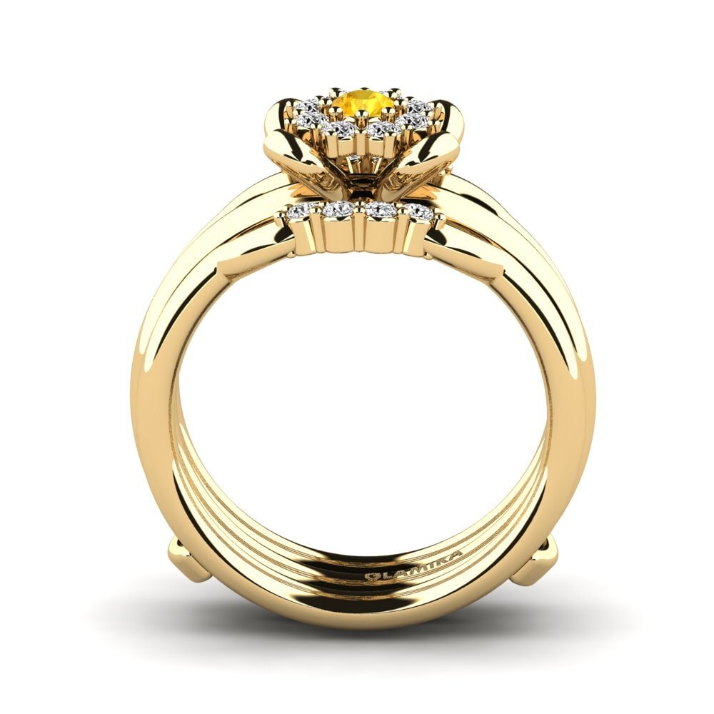 Citrine Ring Irceo SET
