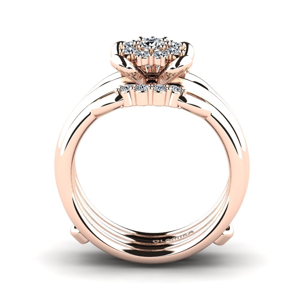 14ct Rose Gold Ring Irceo SET