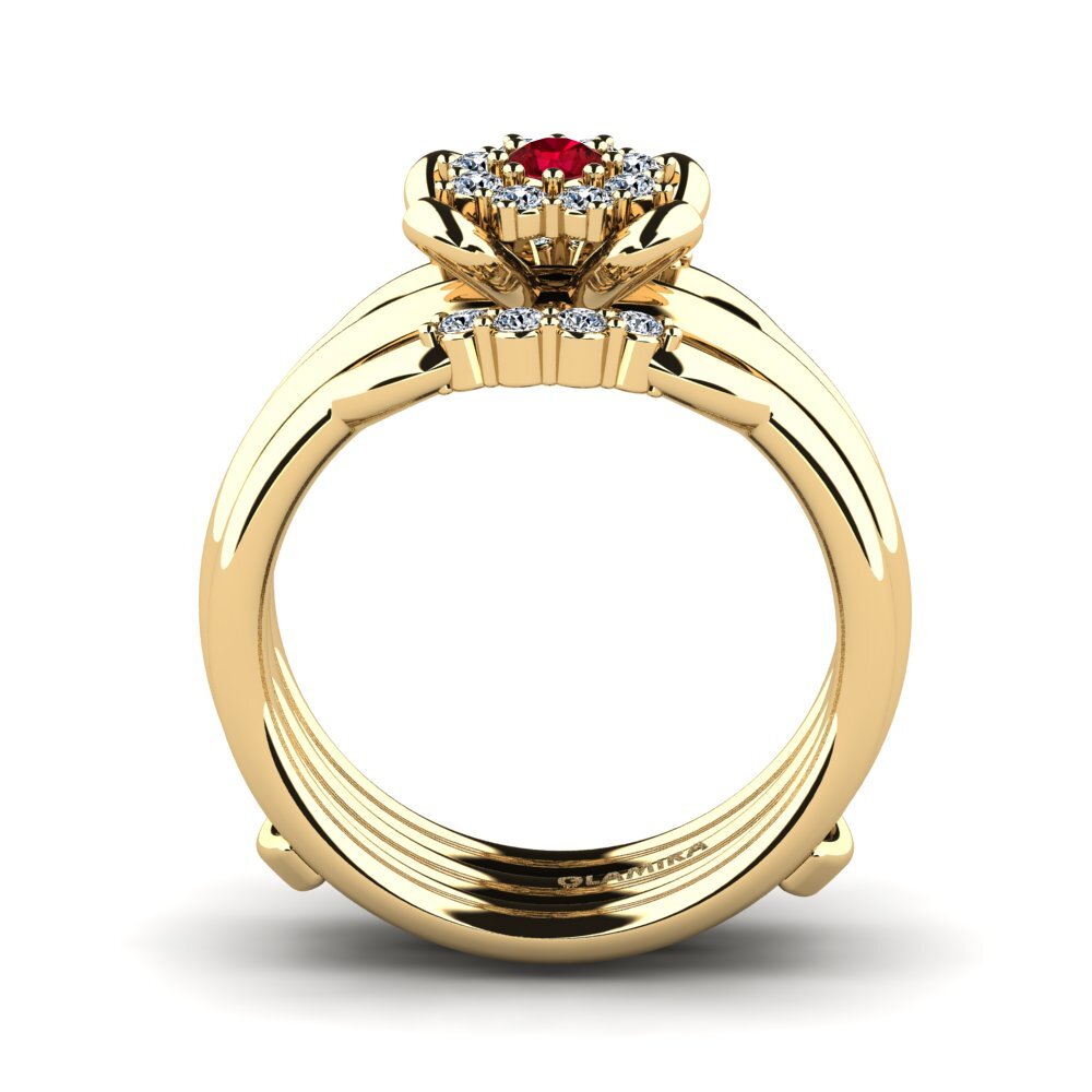 Circonita Roja Anillo Irceo SET