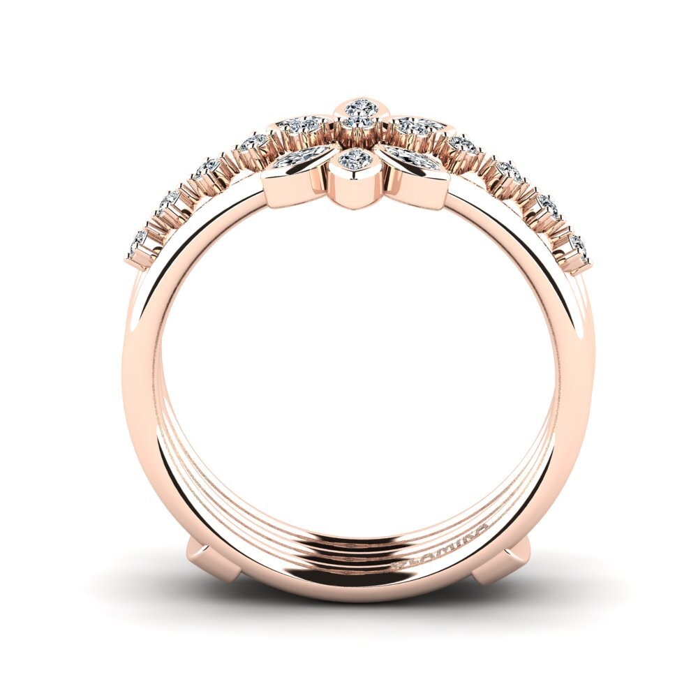 14ct Rose Gold Ring Kemenar SET
