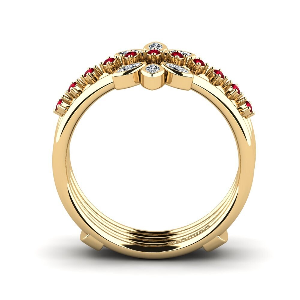 Circonita Roja Anillo Kemenar SET