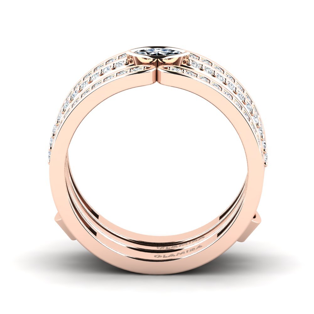 14ct Rose Gold Ring Womea SET