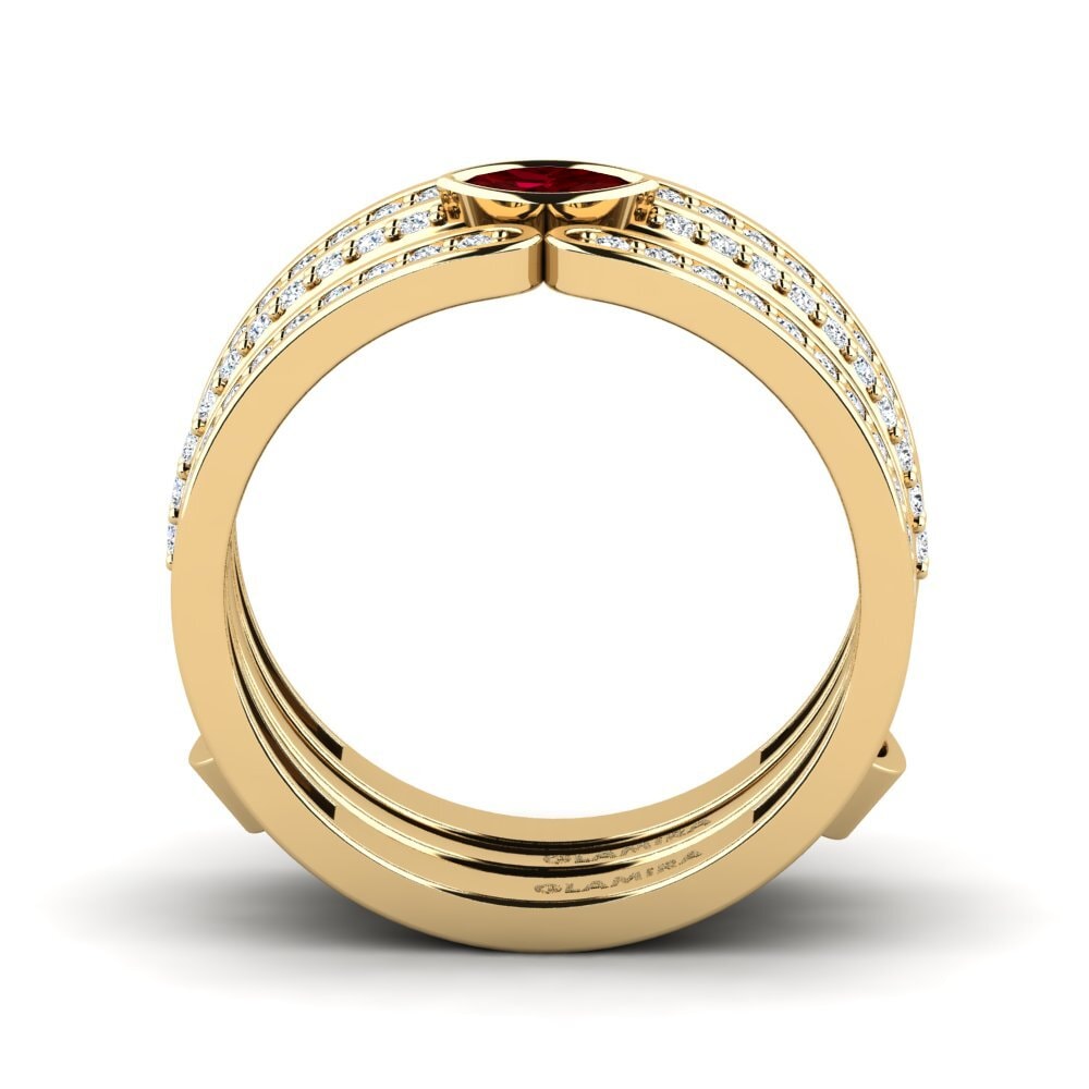 Circonita Roja Anillo Womea SET