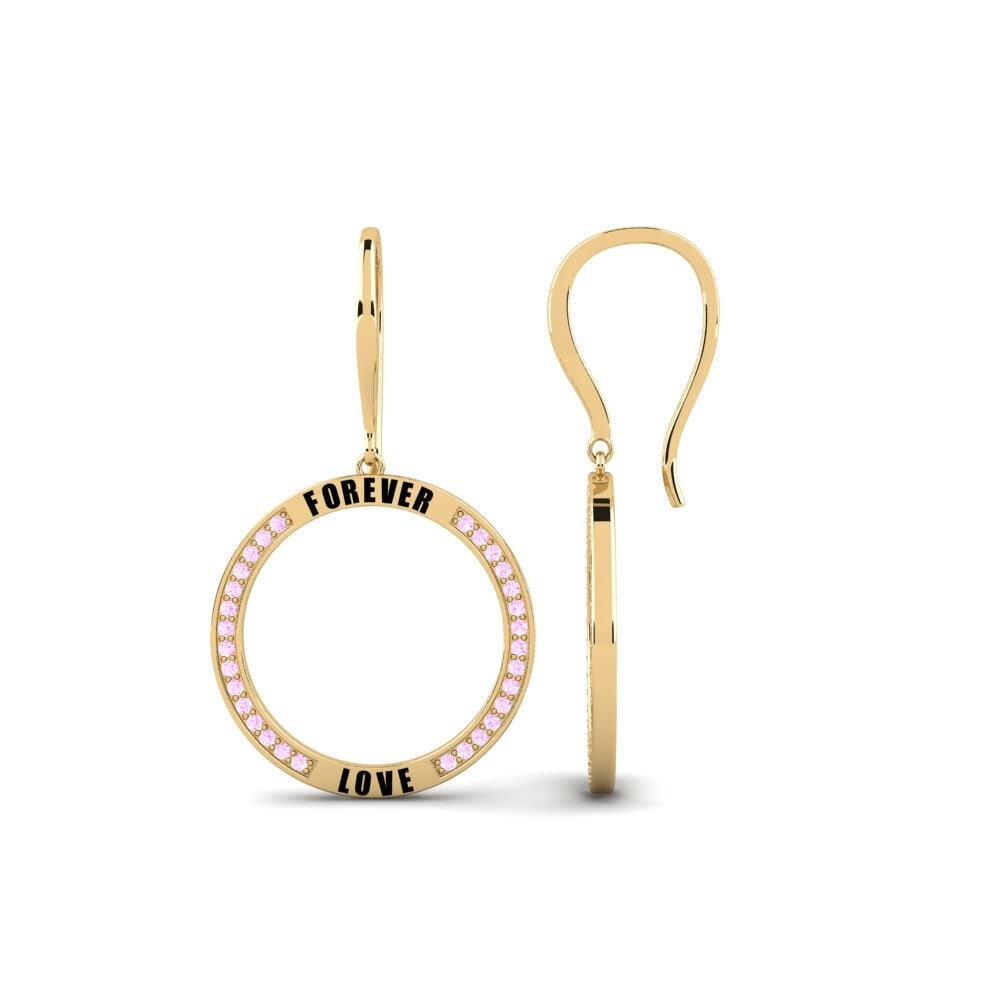 Pink Sapphire Women's Earring Abdiax