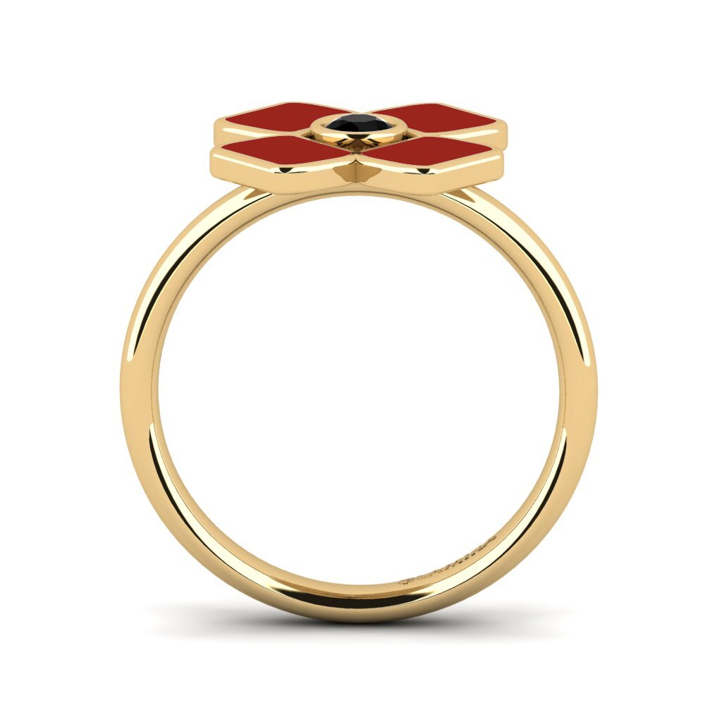 Schwarzer Onyx Ring Arroketo